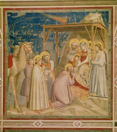 Adoration of the Magi, c.1305 by Giotto di Bondone